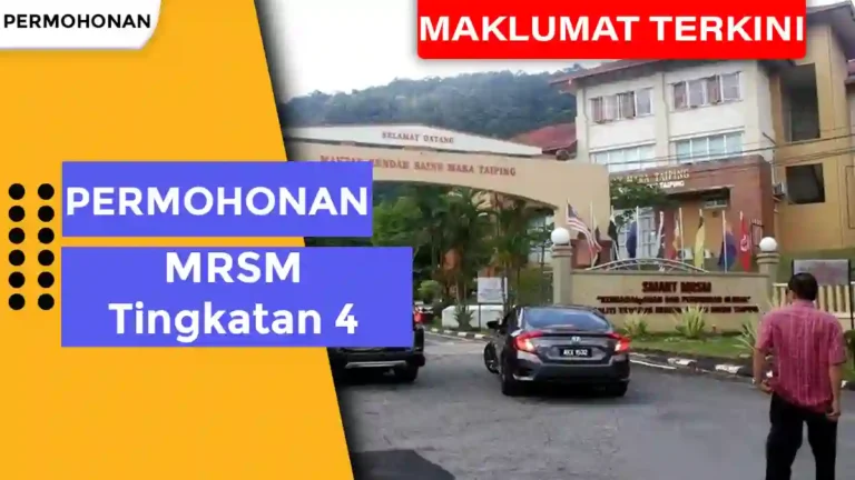Permohonan MRSM Tingkatan 4