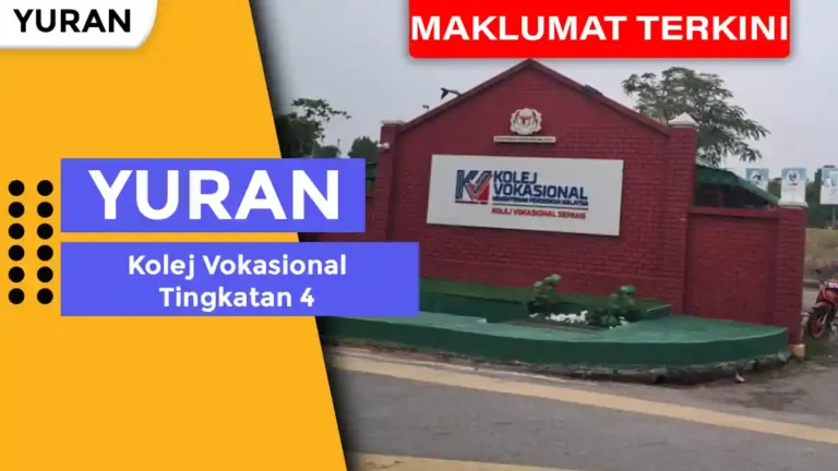 Yuran Kolej Vokasional Tingkatan 4