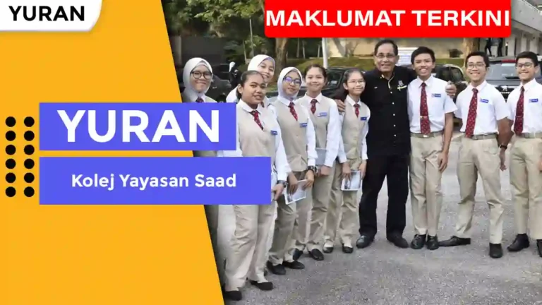 Yuran Kolej Yayasan Saad