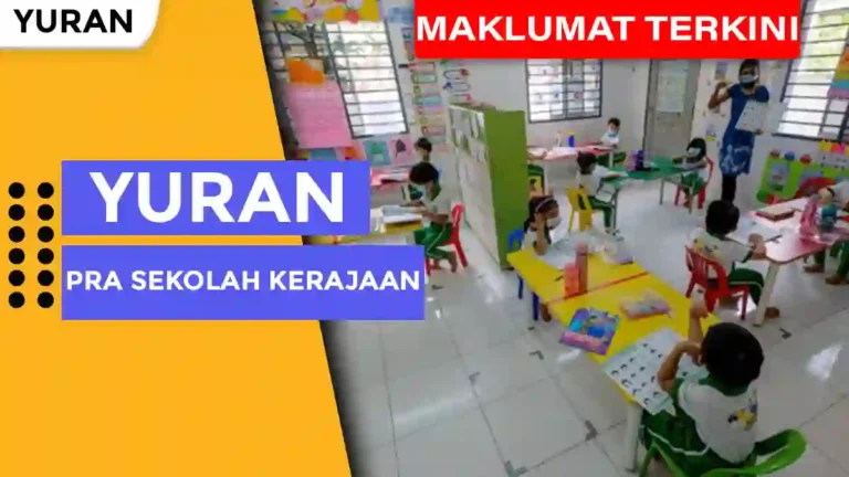 Yuran Pra Sekolah Kerajaan