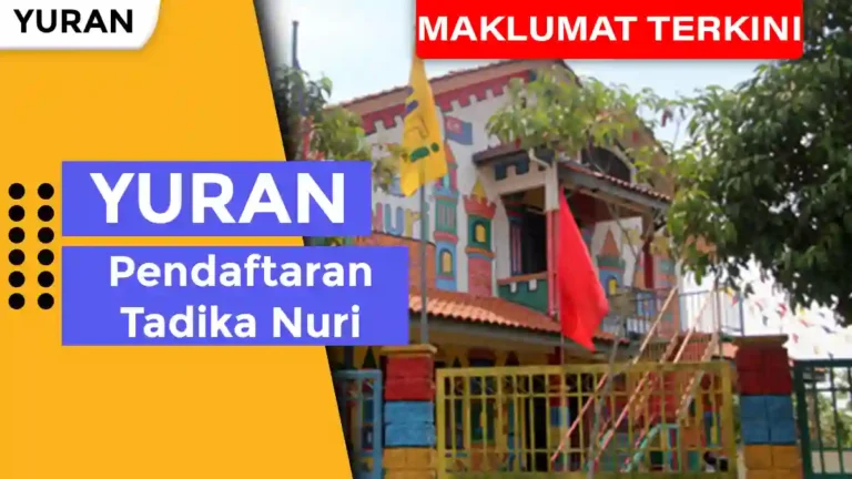 Yuran Pendaftaran Tadika Nuri