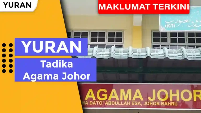Yuran Tadika Agama Johor