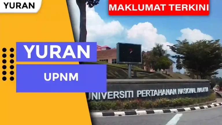 Yuran UPNM Pelajar Malaysia