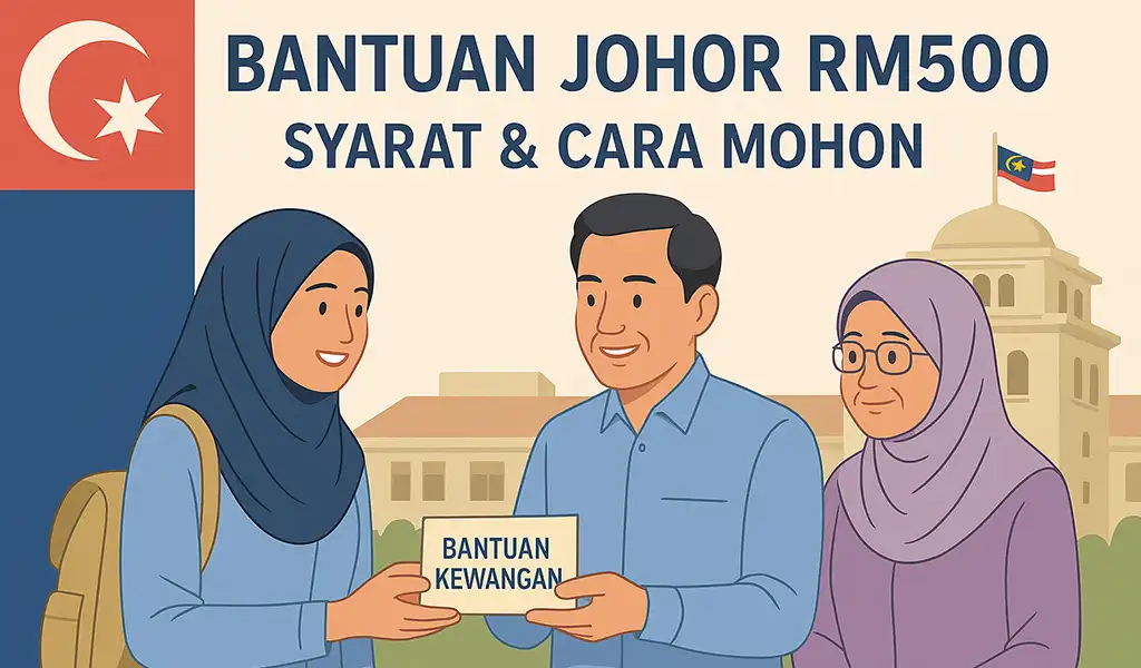 Bantuan Johor RM500 Syarat, Cara Mohon & Kelayakan