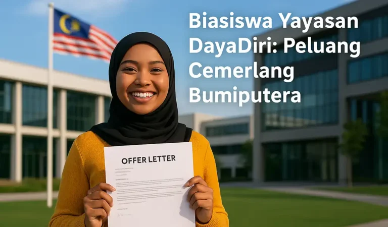 Biasiswa Yayasan DayaDiri Terkini