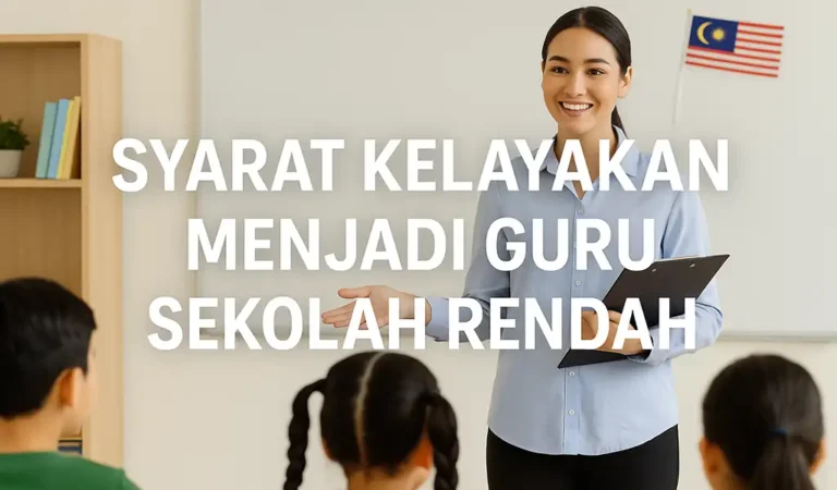 Syarat Kelayakan Menjadi Guru Sekolah Rendah di Malaysia